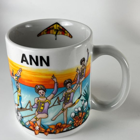 Vtg Cypress Gardens Coffee Cup Mug Florida Theme Park Ceramic Name Ann 90s - Picture 3 of 11